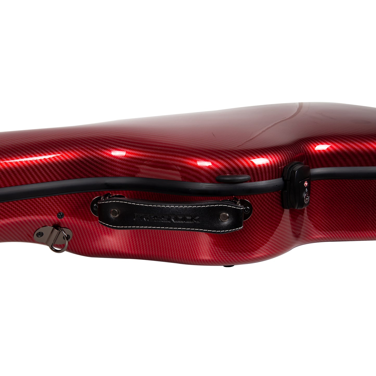 Crossrock Ultra-Light Fiberglass Guitar Case Red