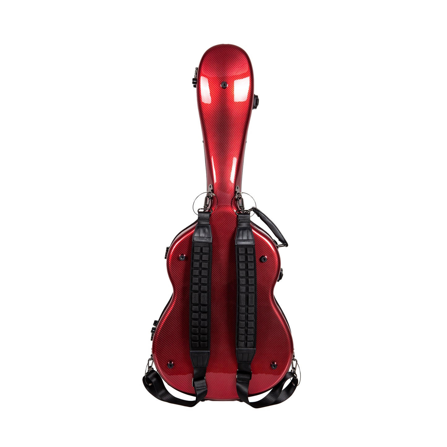 Crossrock Ultra-Light Fiberglass Guitar Case Red