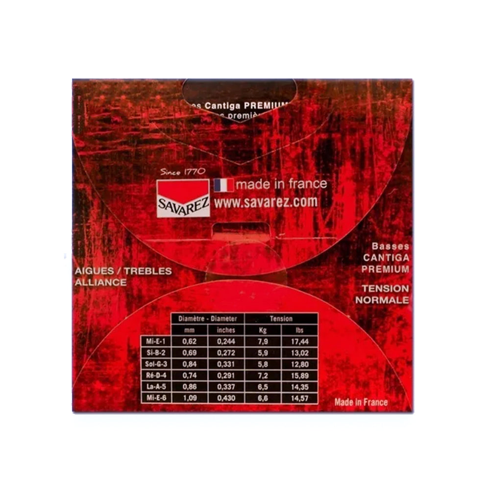 Savarez Cantiga Premium Alliance Normal 510ARP Classical Guitar String Set