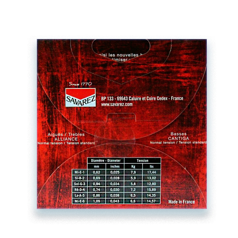 Savarez Cantiga Alliance Normal 510AR Classical Guitar String Set