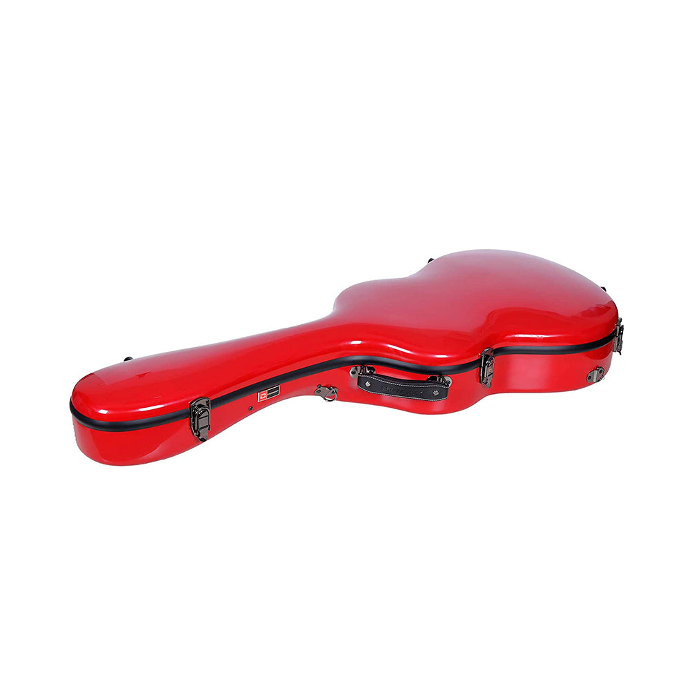 Crossrock Fiberglass Guitar Case Red