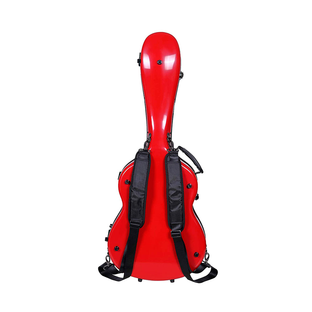 Crossrock Fiberglass Guitar Case Red