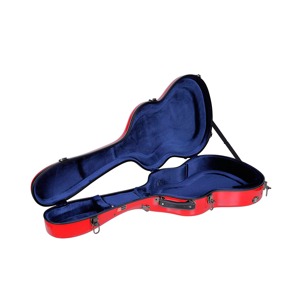 Crossrock Fiberglass Guitar Case Red