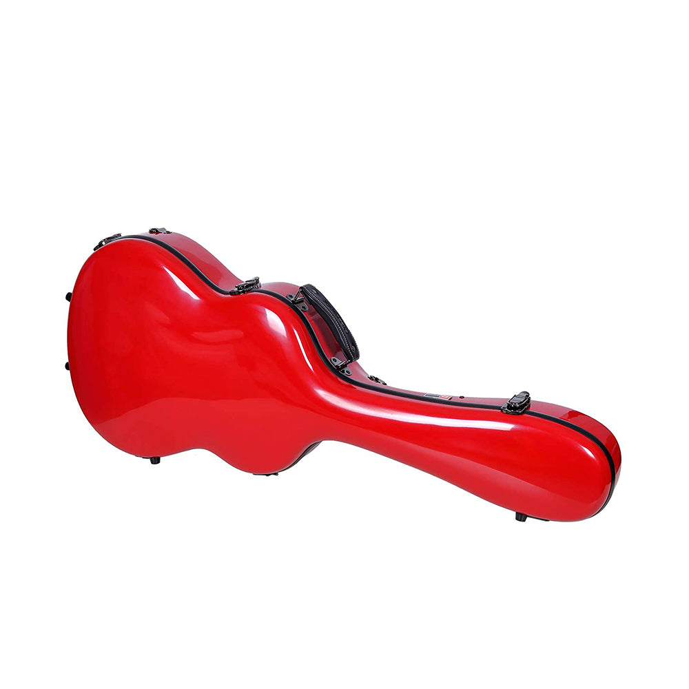Crossrock Fiberglass Guitar Case Red