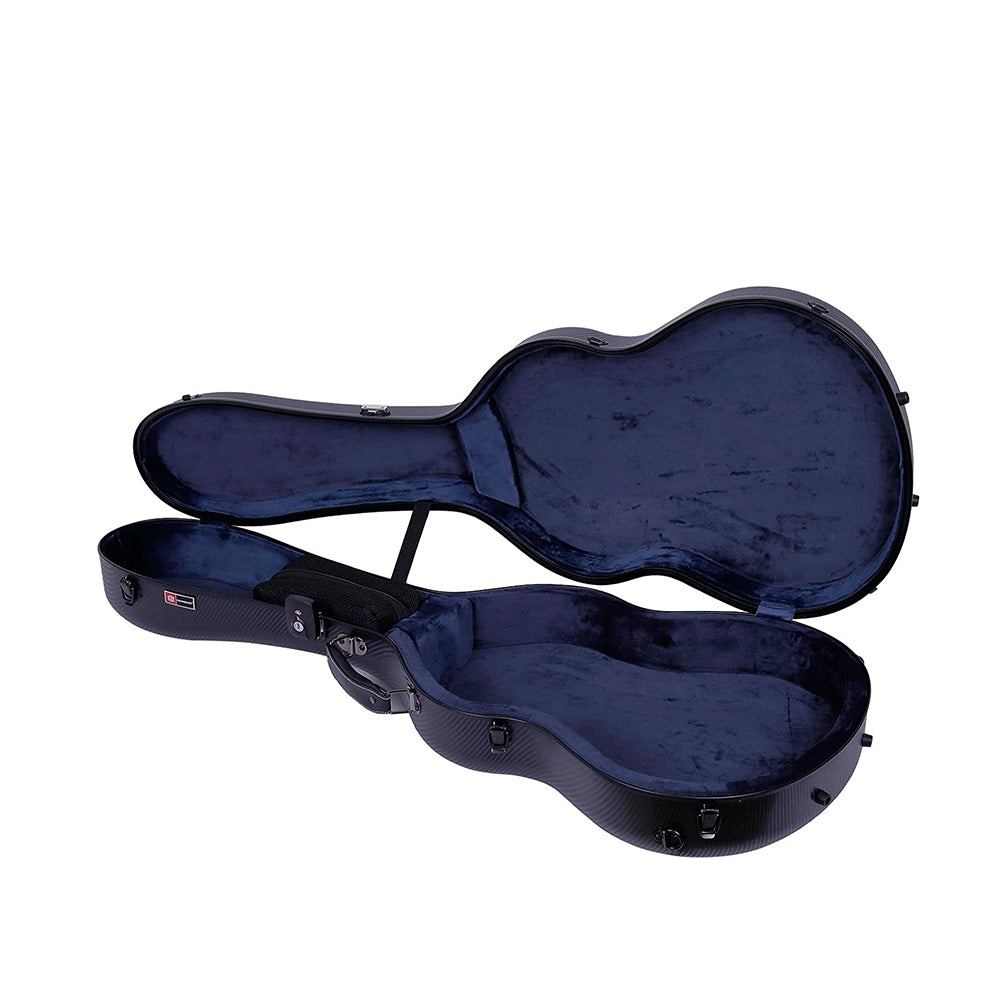 Crossrock Poly Carbon Guitar Case Black