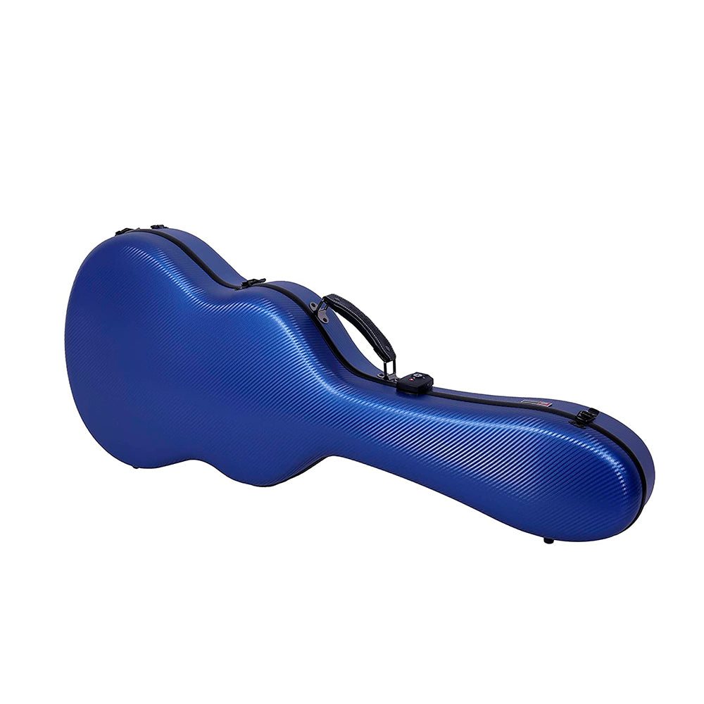 Crossrock Poly Carbon Guitar Case Blue
