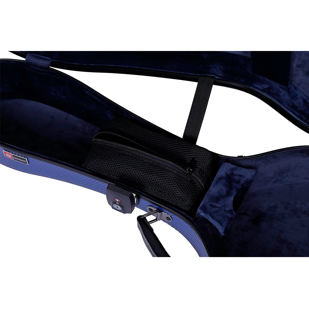 Crossrock Poly Carbon Guitar Case Blue