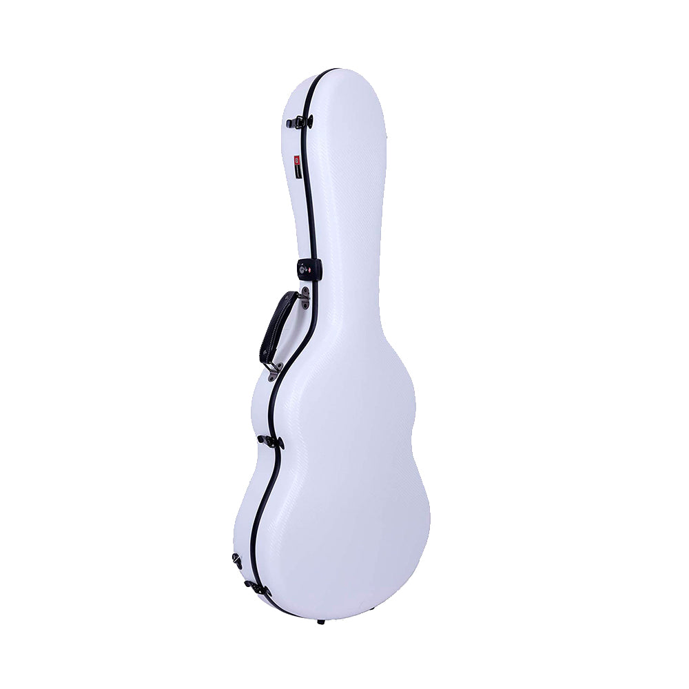 Crossrock Poly Carbon Guitar Case White