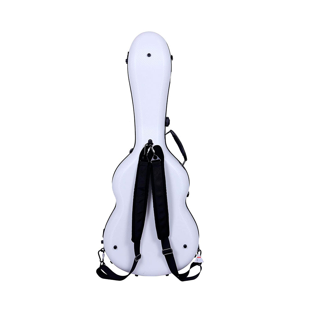 Crossrock Poly Carbon Guitar Case White