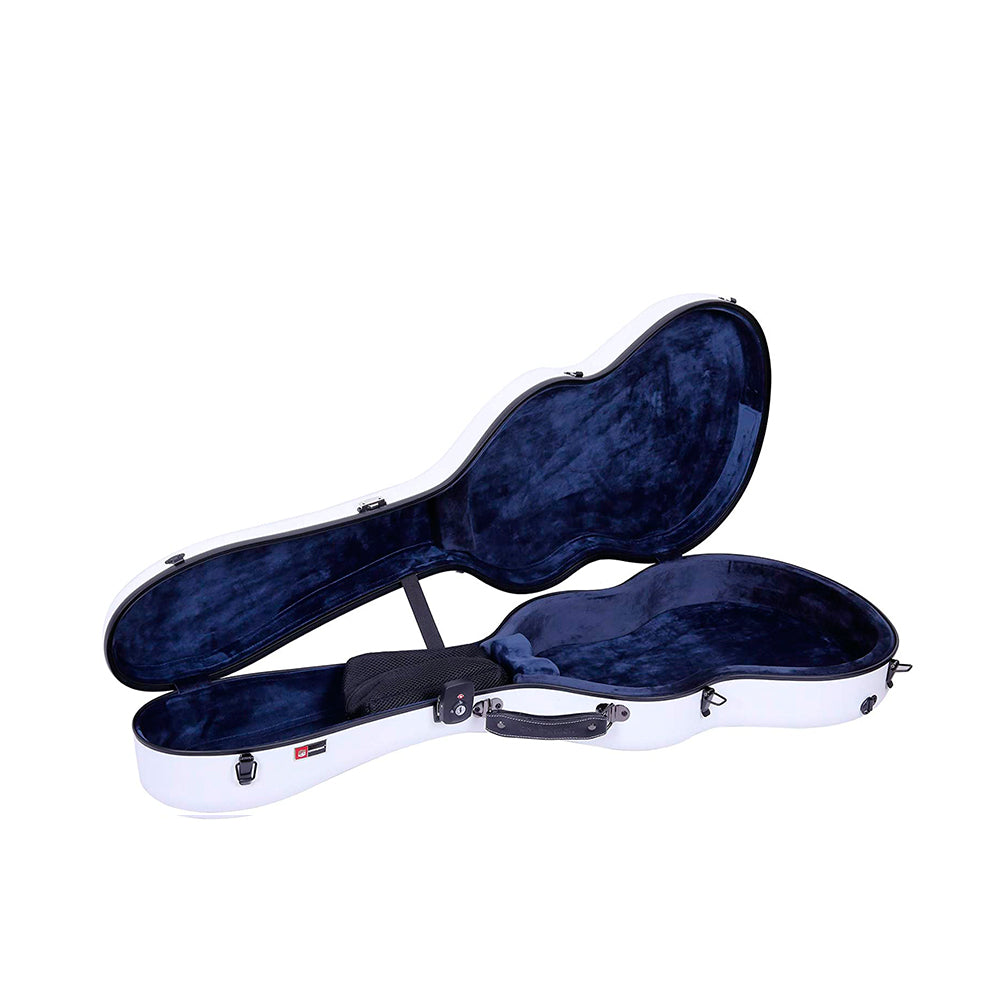 Crossrock Poly Carbon Guitar Case White
