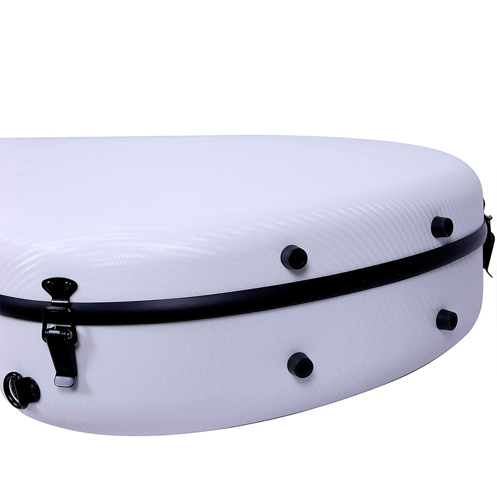 Crossrock Poly Carbon Guitar Case White