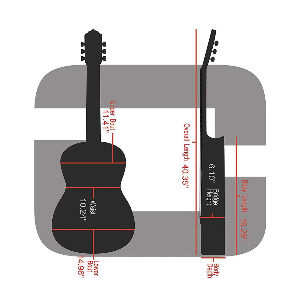 Crossrock Poly Carbon Guitar Case Black