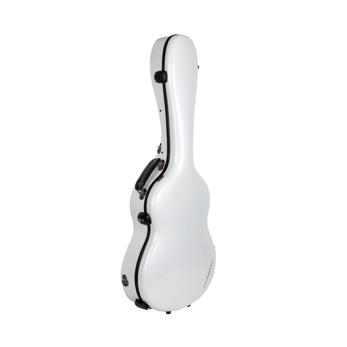 Crossrock Ultra-Light Fiberglass Guitar Case White