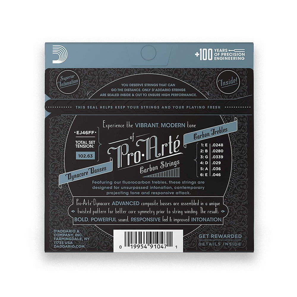 D'Addario ProArte Carbon EJ46FF Classical Guitar Strings Set HT